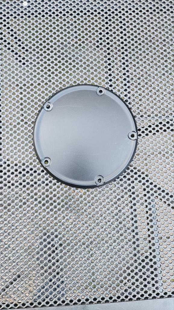 Domed Derby Cover Mat Zwart - Koppelingsdeksel, Motoren, Onderdelen | Harley-Davidson, Gebruikt, Ophalen of Verzenden