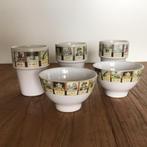 3x Beker mok 2x kom schaal Aap Noot Mies leesplank NIEUW, Ophalen of Verzenden, Nieuw, Porselein, Kom(men)