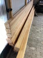 Houten palen , vierkant, Tuin en Terras, Palen, Balken en Planken, Ophalen of Verzenden, Zo goed als nieuw, Minder dan 180 cm