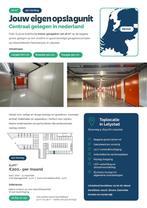 Garagebox 18m² Lelystad – Beveiligd, Begane grond, €200 p/m, Huizen en Kamers, Flevoland