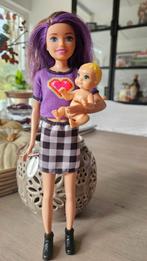 Skipper Barbie Babysitter Pop, Kinderen en Baby's, Speelgoed | Poppen, Ophalen, Zo goed als nieuw, Barbie