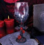Carpe Noctem Wijnglas Kelk - Vampieren Vleermuis - 20 cm, Nieuw, Overige typen, Verzenden