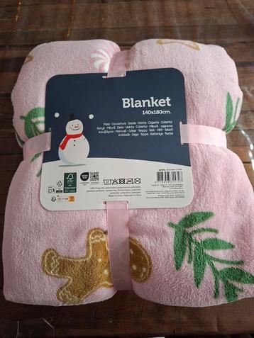 Kerst deken action roze  beschikbaar voor biedingen
