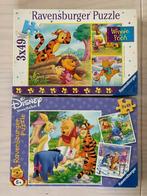 Disney Winnie the Pooh puzzels 3x 49 stukjes per doos (5+), Ophalen of Verzenden, 10 tot 50 stukjes, Gebruikt, 4 tot 6 jaar