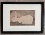 Jan Mankes 1889-1920 / Heliogravure Wit Konijntje 1923, Antiek en Kunst, Kunst | Etsen en Gravures, Ophalen of Verzenden