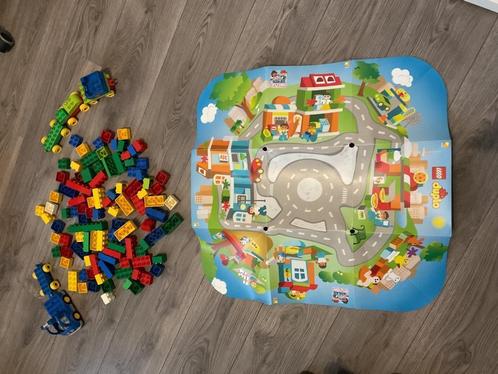 Zgan Duplo, partij blokjes, wagentjes, speelkleed, Kinderen en Baby's, Speelgoed | Speelkleden, Zo goed als nieuw, Ophalen of Verzenden
