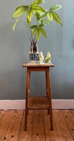 Lucky Vintage bijzettafeltje of plantentafeltje met tegel, Ophalen
