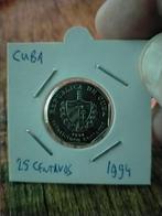 Cuba 25 Centavos 1994, Verzenden, Noord-Amerika, Losse munt