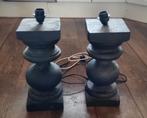 2 stoere zwarte balusterlampen, Huis en Inrichting, Ophalen of Verzenden