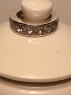 Zilveren ring met bergkristal, Met kristal, Verzenden, Zo goed als nieuw, 17 tot 18