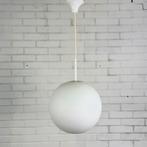 Vintage bolvormige hanglamp van Glashütte Limburg, Minder dan 50 cm, Glas, Ophalen of Verzenden, Zo goed als nieuw