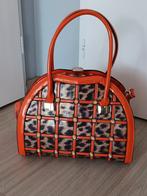 Gloednieuwe oranje damestas met luipaardprint, Ophalen, Nieuw, Oranje, Handtas