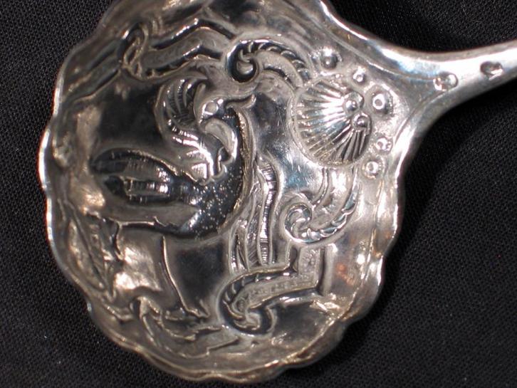 Roomlepel antiek zilver Leeuwarden J. Pereboom 1765. 1747, Antiek en Kunst, Antiek | Goud en Zilver, Zilver, Ophalen of Verzenden