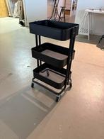 RÅSKOG Ikea Trolley - Zwart, Ophalen of Verzenden, Zo goed als nieuw