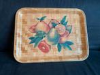 Vintage geweven dienblad, jaren '60/'70, Ophalen of Verzenden, Gebruikt, Rechthoekig, Kunststof