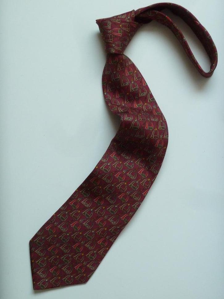 Salvatore Ferragamo Italy luxe zijden stropdas dessin hippiq, Kleding | Heren, Stropdassen, Zo goed als nieuw, Met patroon, Overige kleuren