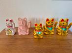 Lucky cat, Verzamelen, Spaarpotten, Ophalen of Verzenden, Gebruikt, Steen, Aardewerk of Keramiek, Dier