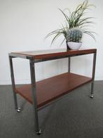 vintage trolley tafel, sidetable, Gebruikt, Rechthoekig, Vintage, Metaal