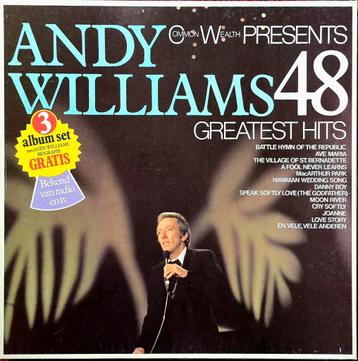 ANDY WILLIAMS: 48 GREATEST HITS. 3 Album Box Set. beschikbaar voor biedingen
