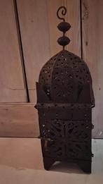 Marokkaanse lantaarn xl, Ophalen, Bruin, Hout, 50 tot 75 cm