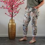 Stretch Broek Jungleprint Legergroen, Verzenden, Nieuw, Overige kleuren