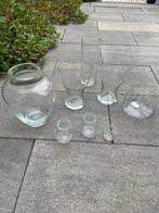 Gratis glazen vazen / glaswerk, Huis en Inrichting, Woonaccessoires | Vazen, Ophalen, Gebruikt, Overige kleuren, Glas
