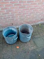 Verzinkte weck ketel/ kerstboom pot/houtbak, Tuin en Terras, Bloembakken en Plantenbakken, Ophalen, Rond, Kunststof, Minder dan 30 cm