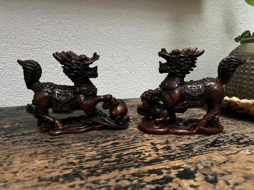 Chinese tempelleeuw foo dog fu dogs guardian tempelwachter, Verzamelen, Beelden en Beeldjes, Zo goed als nieuw, Dier, Ophalen of Verzenden