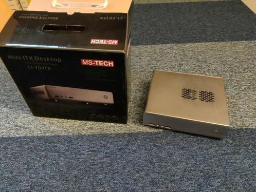 MS-Tech CI-70 ITX behuizing incl voeding, moederbord etc..., Computers en Software, Desktop Pc's, Gebruikt, 2 tot 3 Ghz, HDD, 4 GB