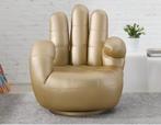 Gouden Hand Design Stoel - Bijna Nieuw, Ophalen of Verzenden, Gebruikt, Kunststof, 75 tot 100 cm