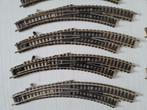 11 Fleischmann N-spoor bochtwissels 9170/9171, Gebruikt, Gelijkstroom, Fleischmann, Rails