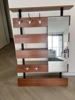 Prachtige vintage kapstok met spiegel, Gebruikt, 100 tot 150 cm, Hout, Ophalen