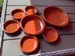 Schaaltjes div maten terracotta, Huis en Inrichting, Keuken | Servies, Ophalen, Overige stijlen, Aardewerk, Schaal of Schalen