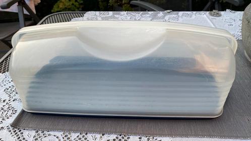 Tupperware cakedoos, Huis en Inrichting, Keuken | Tupperware, Gebruikt, Schaal, Blauw, Ophalen of Verzenden
