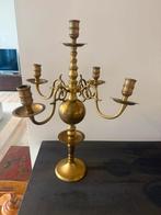 Grote vintage Messing Kandelaar - 45cm Hoog, Antiek en Kunst, Ophalen of Verzenden, Koper of Brons