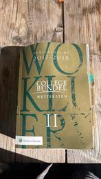 Collegebundel wetteksten deel 2 publiekrecht 2017-2018, Ophalen of Verzenden, Zo goed als nieuw, Sociale wetenschap