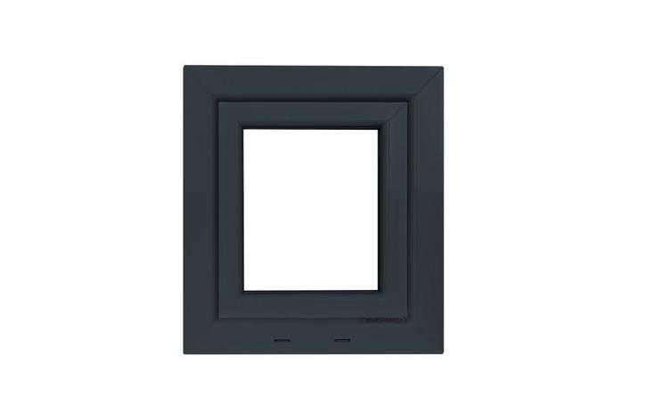 Kunststof Kozijn Kiep  B42 H50cm Antraciet, Doe-het-zelf en Verbouw, Kozijnen en Schuifpuien, Nieuw, Raamkozijn, Kunststof, Inclusief glas