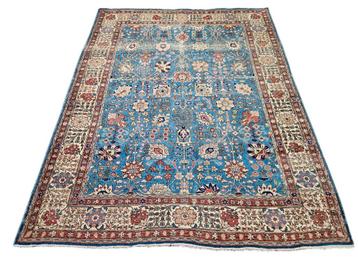 Handmade antique Persian wool carpet floral 220x280cm beschikbaar voor biedingen