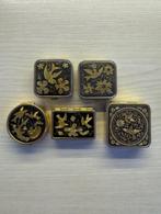 5 Vintage medicijndoosjes, Ophalen of Verzenden, Gebruikt