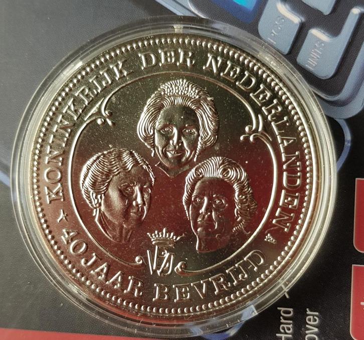 Penning 40 jaar Bevrijd, Postzegels en Munten, Penningen en Medailles, Overige materialen, Ophalen of Verzenden