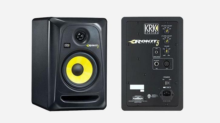 Set 2 KRK Rokit RP5 RP 5 G3 RP5G3 studio monitor speakers, Audio, Tv en Foto, Luidsprekers, Gebruikt, Front, Rear of Stereo speakers