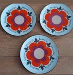 Drie retro borden Gien France, Ophalen of Verzenden, Bord(en), Overige stijlen, Glas