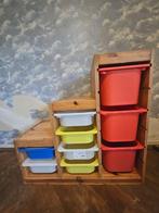ikea trofast echt hout plus verschillende bakken, Kinderen en Baby's, Kinderkamer | Commodes en Kasten, Gebruikt, Kast, 75 tot 100 cm