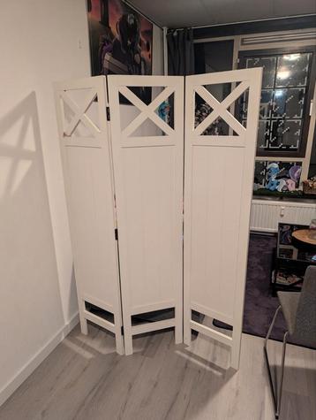 Witte kamerscherm / room divider beschikbaar voor biedingen