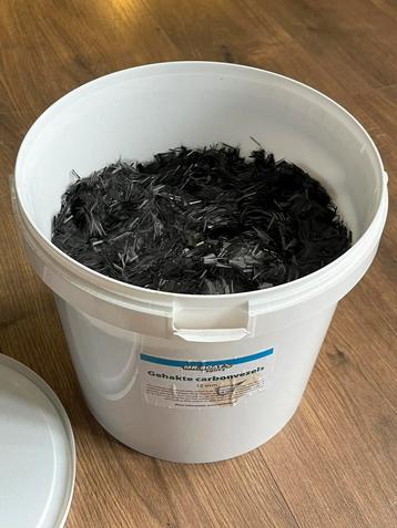 Gehakte Carbonvezels 12mm - Forged Carbon - Epoxy beschikbaar voor biedingen