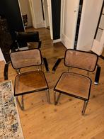 Thonet Marcel Breuer Webbing Rotan S64 stoelen - opknappers, Ophalen, Twee, Bruin, Zo goed als nieuw