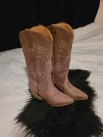 Taupe Suède Cowboy Laarzen - Maat 39, Ophalen of Verzenden, Zo goed als nieuw, Beige, Hoge laarzen