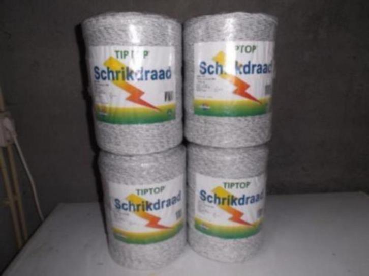 Te koop: Nieuwe rollen Tiptop schrikdraad 1000 meter, Dieren en Toebehoren, Schapen, Geiten en Varkens, Schaap, Meerdere dieren