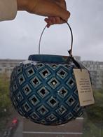 Riverdale Blauwe Kandelaar/Windlicht, Ophalen, Overige materialen, Blauw, Nieuw