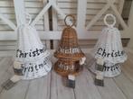 6 rattan kerst bellen hangers riviera maison, Verzenden
